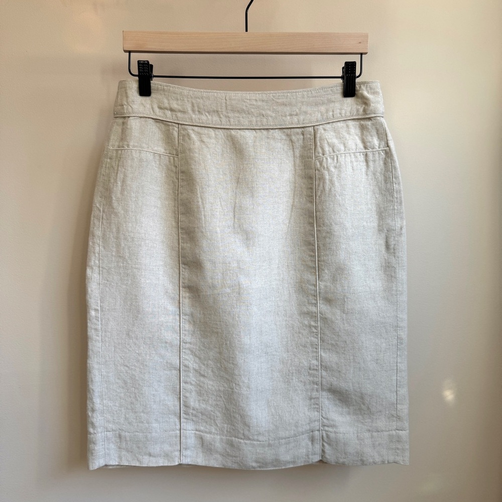 Banana Republic Cotton & Linen Pencil Skirt